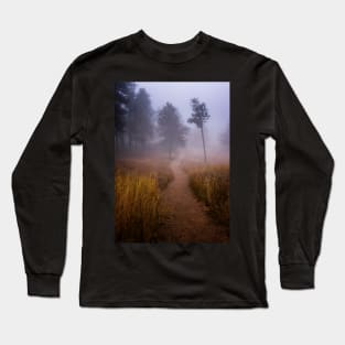 Foggy Path in the Mountains Long Sleeve T-Shirt